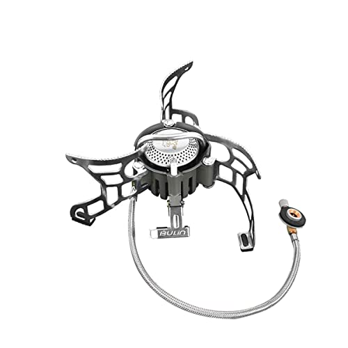 NMLC Estufa de Camping portátil, Quemador Compacto de 3500 W, Tubo de Gas de precalentador Alpino, Equipo de Senderismo