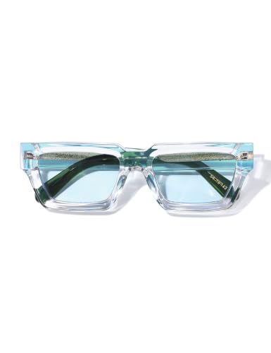 Image of Roneyee Rectangle Sunglasses Men Women Trendy Retro Sunglass UV Protection Fashion Acetate Stylish Square