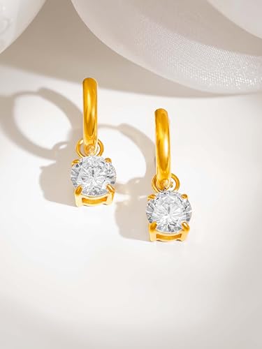 Image of 18K Gold Plated Statement Hoop Earrings for Women | Trendy Hoops Earrings | Waterproof and Anti Tarnish Jewellery | Rakhi Gift for Sister | Gifts for Women | 1 Year Warranty*