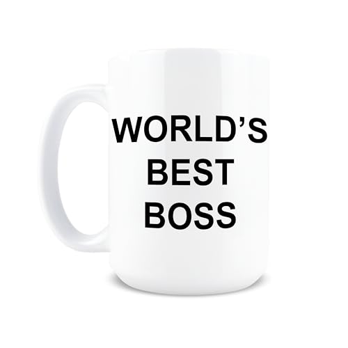 Hogg Worlds Best Boss Mug, Office Mug, Boss Cup, Funny Ceramic Coffee Cup, Coworker Birthday Gift, The Office Novelty Award, Gag Gift for Christmas, Sarcastic CEO Award by Hogg - Used condition - Image 6