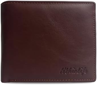 Wallet for Men, Genuine Slim Bifold Wallet for Men with Secure RFID Protection, Features an ID Window, Coin Pocket