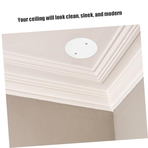 Cache Prise Étanche Octogonal Blanc pour Plafond et Boîte Électrique x60 - 3