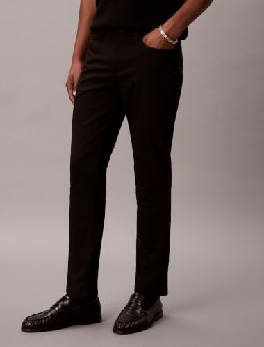 Image of Calvin Klein Men's Move 365 Stretch Slim Fit Wrinkle Resistant Tech Woven Pant