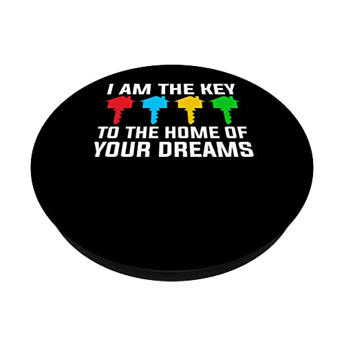 I Am The Key To The Home Of Your Dreams PopSockets Swappable PopGrip, Black - Image 2