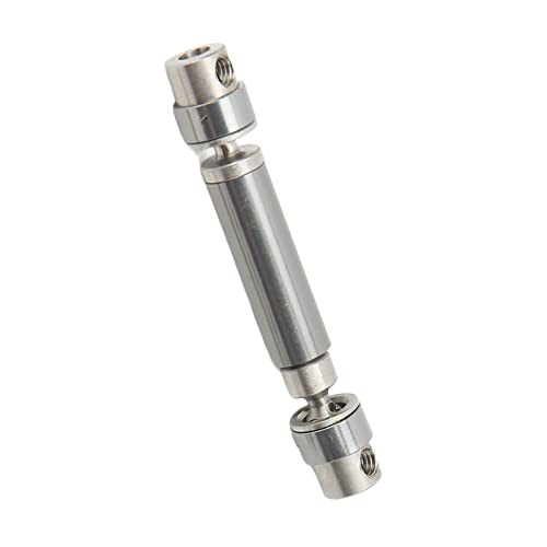 Rankomu Wał napędowy RC, stalowy metalowy środkowy wał napędowy do samochodu wspinaczkowego Axial 1/24 SCX24, 45-60 mm, kolor tytanu, akcesoria samochodowe RC, środkowy wał napędowy