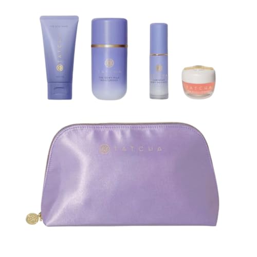TATCHA Suni Lees Favorites for Bouncy Skin - The Dewy Milk Moisturizer & Kissu Lip Mask + The Travel-Sized Rice Wash & Dewy Skin Mist
