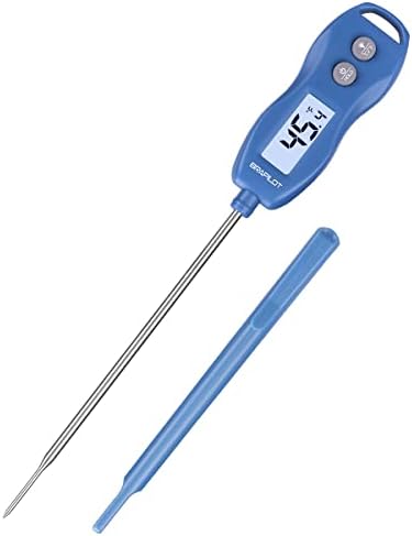 BRAPILOT Digital Meat Thermometer Backlight,Waterproof Instant Read Food Thermometer for Cooking and Grilling for BBQ Grill Liquids Beef Turkey