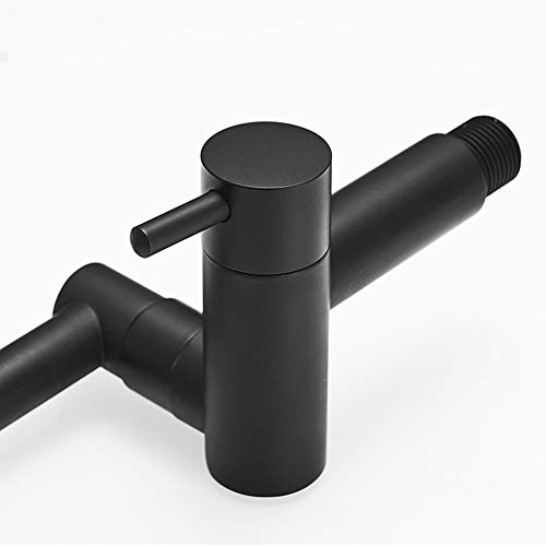 Robinet de cuisine pliable mural noir mat pour libérer l'espace de votre évier moderne