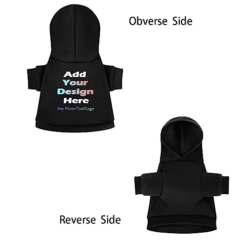 Personalisierte Haustier Pullover Hoodie für Hunde&Katze Entwerfen Sie Ihr eigenes Haustier Hoodie Fügen Sie Name/Text/Foto benutzerdefinierte Welpe Sweatshirt Hooded