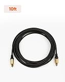 Optyczny kabel audio 3 m, kabel CableCreation Toslink męski na męski, cyfrowy optyczny kabel audio z pozłacanym złączem do kina domowego, soundbaru, odtwarzacza VD/CD, odtwarzaczy Blu-ray, konsoli do