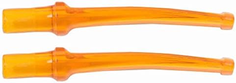 2 Amber Bent Danish Filter Bit Stem for Missouri Meerschaum Corncob Pipe