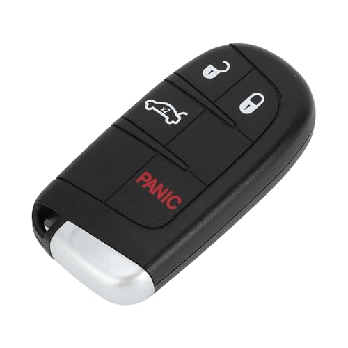 X AUTOHAUX Key Shell Case Keyless Entry Remote Key Fob Replacement Case for Dodge Journey 2011-2020 for Dodge Charger 2011-2018 4 Buttons