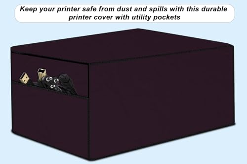 Image of Stylista Waterprood and Dustproof Printer Cover Suitable for Brother Auto Duplex MFC-T920DW, Heavy-Duty Maroon Thick Polyester