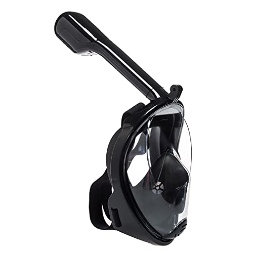 Maschera da snorkeling anti-appannamento e a prova di perdite, vista panoramica a 180°, con supporto per fotocamera, maschera subacquea per adulti e bambini.
