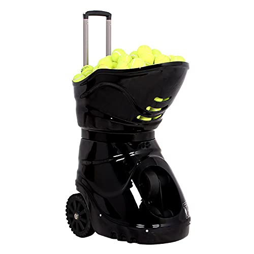 Equipo de Entrenamiento de Tenis, máquina de Pelotas de Tenis Entrenador de Tenis intermedio automático portátil con batería de Litio y Equipo de Control Remoto Equipo de práctica de te