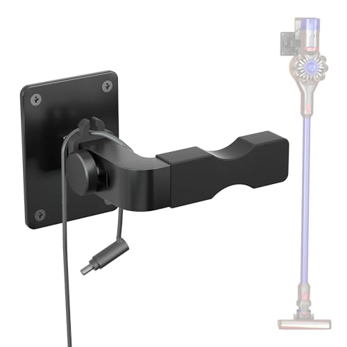 Image of Shark Vacuum Cleaner Wall Mount with Clip Mini Shark Cordless Vacuum Stand Compatible for Shark IX141 IZ562H IZ682H IZ361H IZ462H IZ163H IZ363HT IZ483H and V7 V8 V10 V11 V12 V15 (Black+Clip)