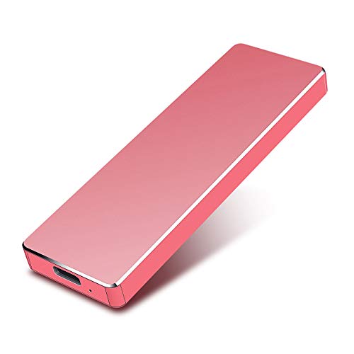 Portable 1TB External Hard Drive - Hard Drive External USB3.1 HDD for Mac Laptop PC (2TB, Red)