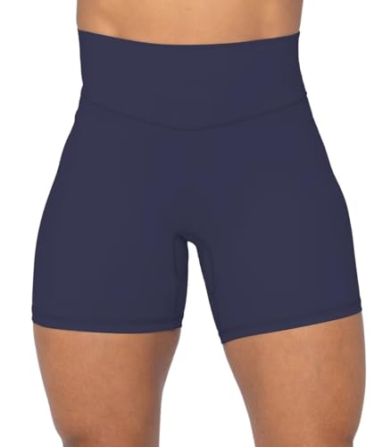 Image of Sunzel Women's No Front Seam High Waisted Biker Shorts for Yoga Workout | 5-inch inseam, high waisted, smooth no front seam, buttery soft, compression fit, close fit, for yoga and workouts