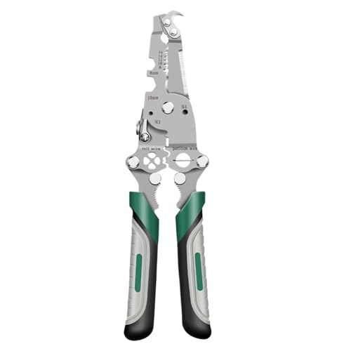 Pelacables plegable 18 en 1 – Pelacables – Alicates de corte de cables | Alicates para electricistas | Herramienta de mano pelacables con agarre cómodo para pelar y engarzar