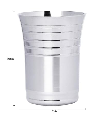 Image of EMBASSY Stainless Steel Y-Big Glass, Pack of 6, 300 ml
