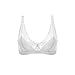 Produktbild SilRiver Damen aus Spitze Bralette Bügelloser Seiden-BH (Large,Weiß)