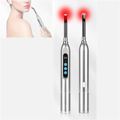 Pluma de Instrumento de Terapia con luz roja, Dispositivo de Tratamiento de Fisioterapia para el Herpes Labial con calefacción, Cuidado de los Labios para el Herpes Labial, Alivio de picazón, hormig