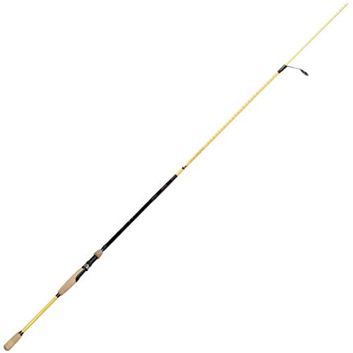 Eagle Claw Circle SEA Shark 90 Double Round Bend Graphite Spinning Fishing Rod, 6-Feet, Yellow, Adult, 6-14 pounds, Medium-High, 1 Year Warranty