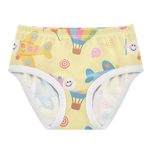 GuoChe Triangle Panties Moisture-Wicking Panties Breathable Underwear for Girls in Sizes 2T,3T, 4T, 5T, 6Y and 8Y