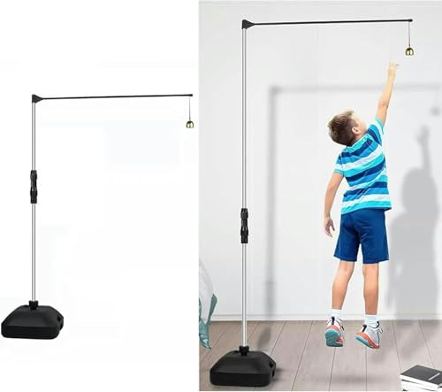 NUHGFTYBF Fitness Vertical Jump Tester, Portable Jumping Trainer Physical Training Pole for School Students, Sports Basketball Measuring Device 4ft-9.8ft
