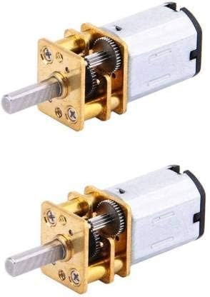 N20 3.7V - 6V 100 RPM Micro Gear Reduction DC Motor with 30:1 Metal Gearbox For RC Car Robot Toys DIY Motor Control Electronic Hobby Kit (Pack of 2)-picture-19