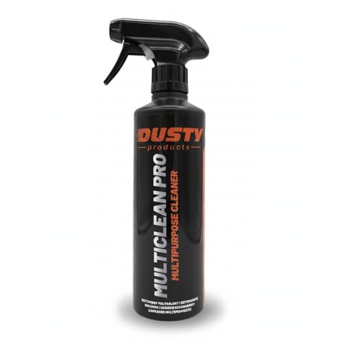 Dusty - Todo Uso Coche | Limpiador de Asientos, Tapicería, Salpicadero, Cuero, Mosquitos | All Purpose Cleaner, Interior y Exterior del Coche | MultiClean Pro 500 ml
