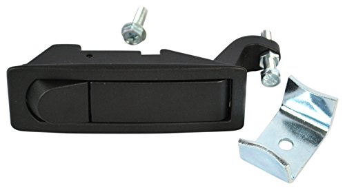 Southco C2-32-15 Series Powder Coated Zinc Alloy Adjustable Lever Hand Operated Compression Latch with Raised Trigger, Non-Locking, Black (Pack of 6)