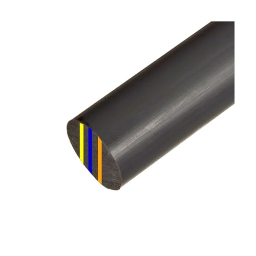 7.500 (7-1/2 inch) x 12 inches Moly Filled Cast Nylon Round Rod Gray Durable Nylon Engineering Projects Workshop Fabrication Metal Restoration Industrial-Grade Metal