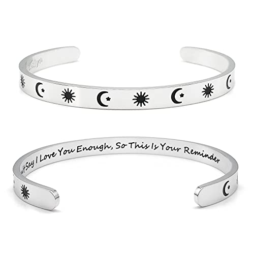 Dczosily Inspirational Cuff Bracelets
