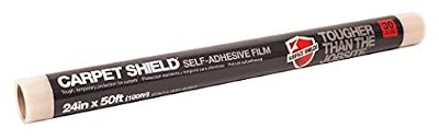 Surface Shields CS2450 CS2450W Temporary Carpet Protection Film, 24 Inch x 50 feet, Clear