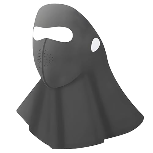 Sun Protection Face Mask And Neck Gaiter, Upf 50+, Lightweight, Breathable, For Outdoor Sports, Black