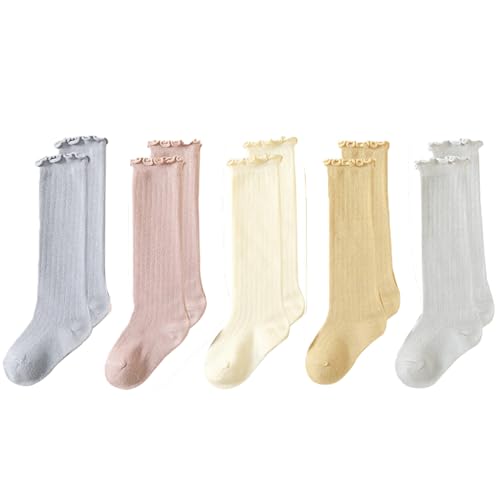 Image of Apone Fatu Baby Knee High Socks Newborn Infants Toddlers Cotton Uniform Stockings Warm Cotton Boys Girls Stockings