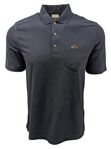 Amazon.com: Greg Norman Men's Pique Shark Pocket Polo Shirt (Small