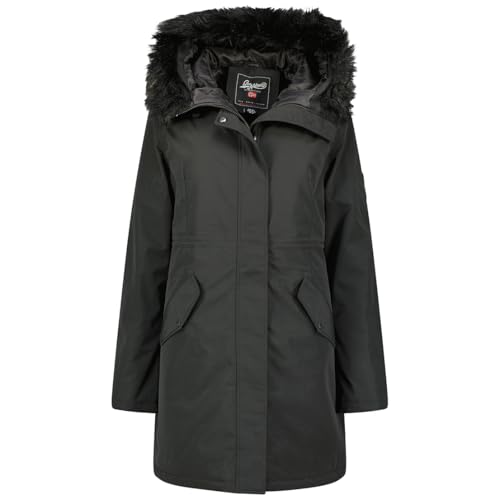 Geographical Norway Basiline Lady Parka de Mujer, Noir, L