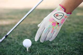 Birdie Town Jupiter Women’s Golf Glove - Breathable Synthetic Leather - One Size Fits Most (2 Pack (1 Blue / 1 Tropical), Worn On Left Hand (Right Handed Golfer)) #TOP2