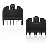 Replacement for Wahl Professional #1 Guide Comb Attachment No.1 1/8' (3.0mm) and Color Coded Clipper #1/2, 1/16', 1.5mm -Black