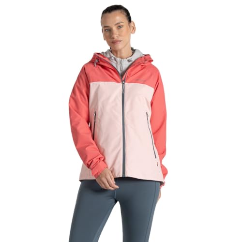 Craghoppers Women's Vanth Waterproof Jacket DofE Awards Approved Hiking Coat 14 Pink