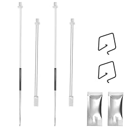 HIKUDIY 24V 48W 300℃ High-Temperature Ceramic Heater and Thermistor with Thermal Grease, Fixing Clip for Snapmaker U1 3D Printer, 2PCS