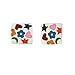 Agatha Ruiz de la Prada Sterling Silver multi color enamel post earrings. This product is only for teenagers 13 and older.