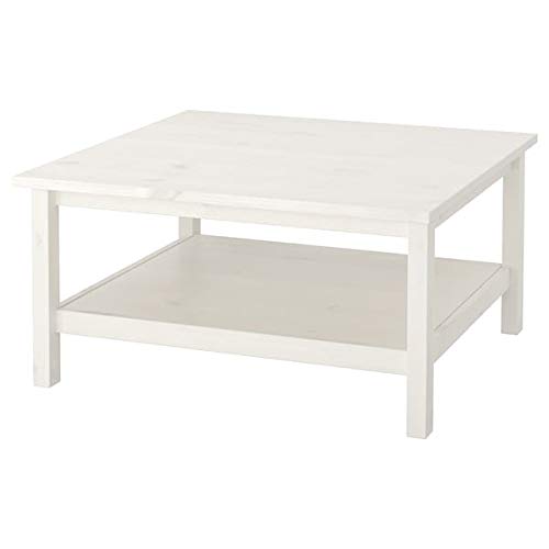 Table basse HEMNES blanche 90x90 cm pour un salon chaleureux et convivial