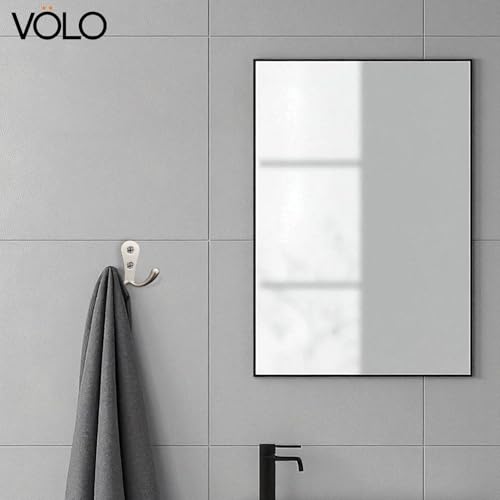 Image of VOLO Two pin Clothes Hanger Hook Premium and Stylish Door Hangers for Clothes, Door Cloth Hanger, Cloth Hooks /Hanger, Hooks Rail for Hanging Keys,Clothes,Towel (Chrome Finish, 2)