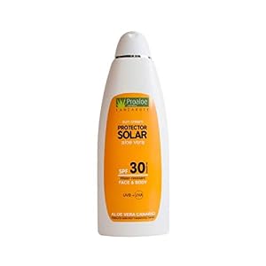 Protector Solar con Aloe Vera y Açaí. SPF 30. Protección Solar para Cara y Cuerpo. Resistente Al Agua. Broncea y Protege…