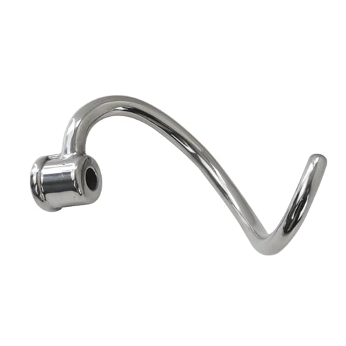 Xspeedonline Stainless Steel Dough Hook Replacement Fits for Ki-tchenAid 6QT Bowl-Lift Stand Mixers KP2671X, KT2651X, Mixer Parts Accessories, Dishwasher Safe, New