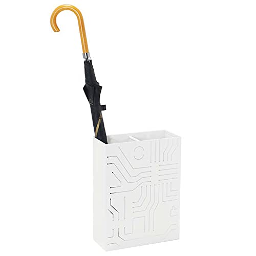 Paraguero Tenedor Moderno del Estante del Paraguas del Rectángulo, Paragüero de Metal Geométrico con Bandeja de Goteo para el Organizador y la Decoración de La Oficina del Hogar de La Entrada del Pasi Cover