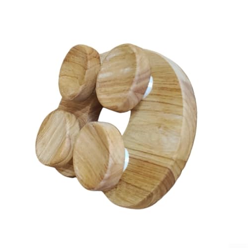 Appui-tête de sauna en bois rotatif pour soulager le cou, appuie-tête ergonomique pour une utilisation traditionnelle du sauna - Facile à nettoyer - Design compact